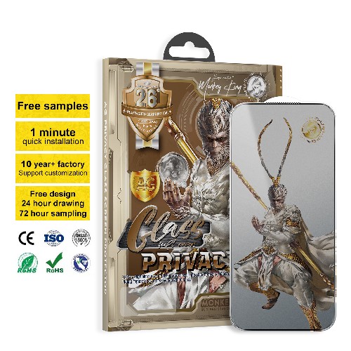 Non-flash Matte Privacy Tempered Glass Screen Protector