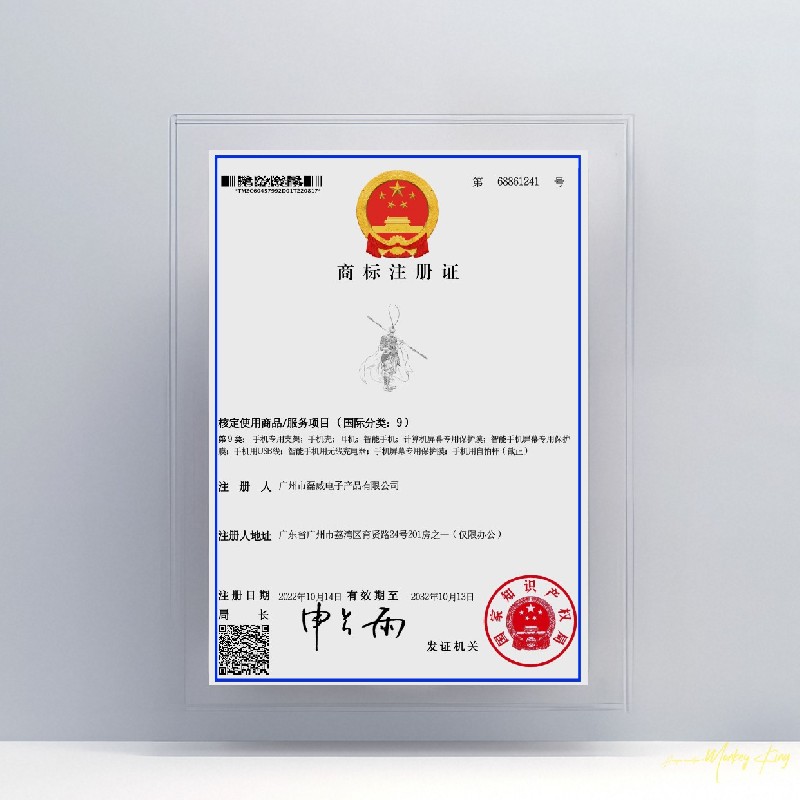 Trademark Registration Certificate for 